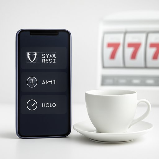 bj77 মোবাইলের পাশে চায়ের কাপ